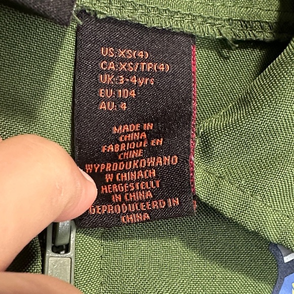 Kids Green Flight Suit Costume size 4 - Picture 3 of 9